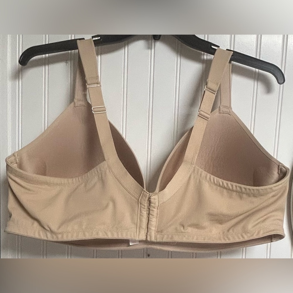 Cacique Lightly Lined T-shirt No Wire Bra Sz 46DDD Nude Beige - Picture 2 of 4